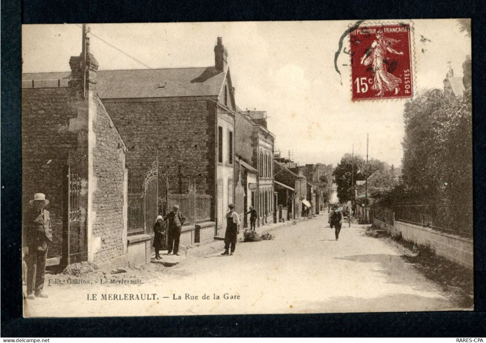 61 LE MERLERAULT - LA RUE DE LA GARE - RCPA 17 - Le Merlerault