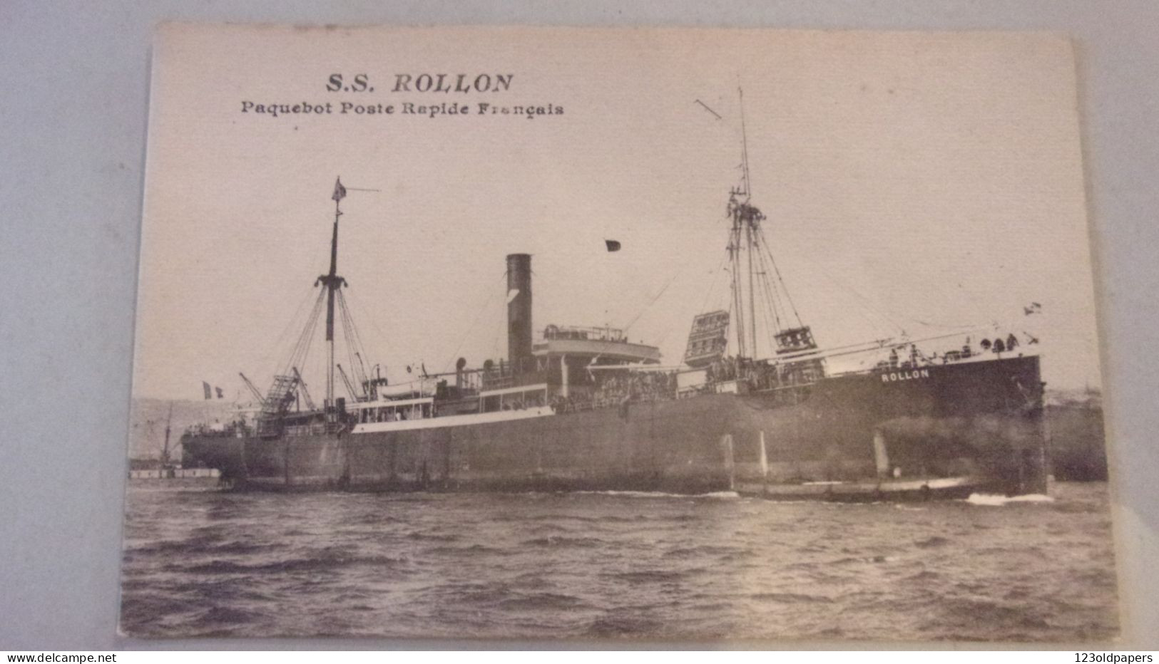 ️   PAQUEBOT BATEAU  SS ROLLON PAQUEBOT POSTE RAPIDE FRANCAIS - Autres & Non Classés