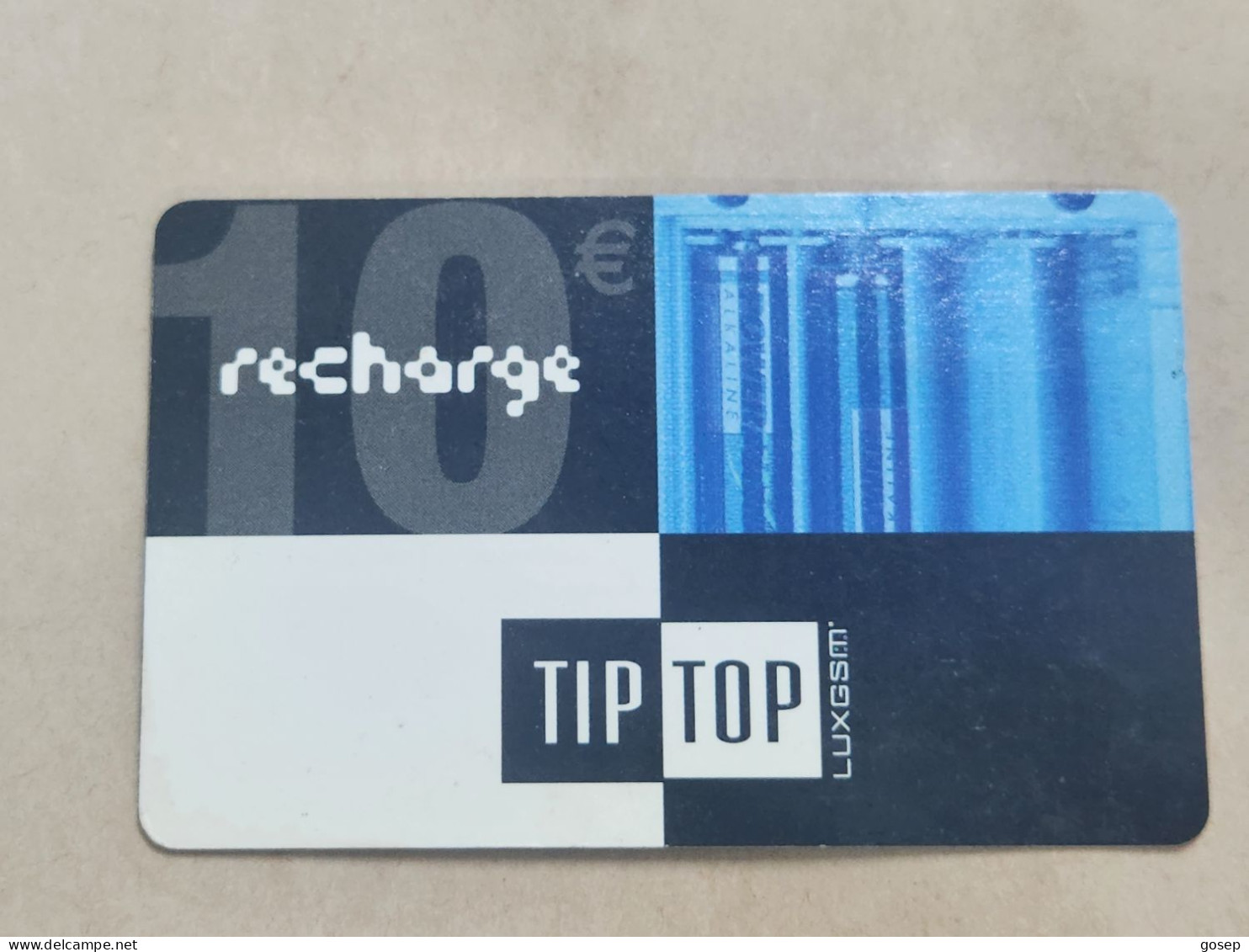 LUXEMBOURG-(LU-TIP-REF-0019A)-(29)-TIP-TOP-(109-728-315-818-91)-(10 EURO)-(01-15-08-02512942)-used Card - Luxemburgo