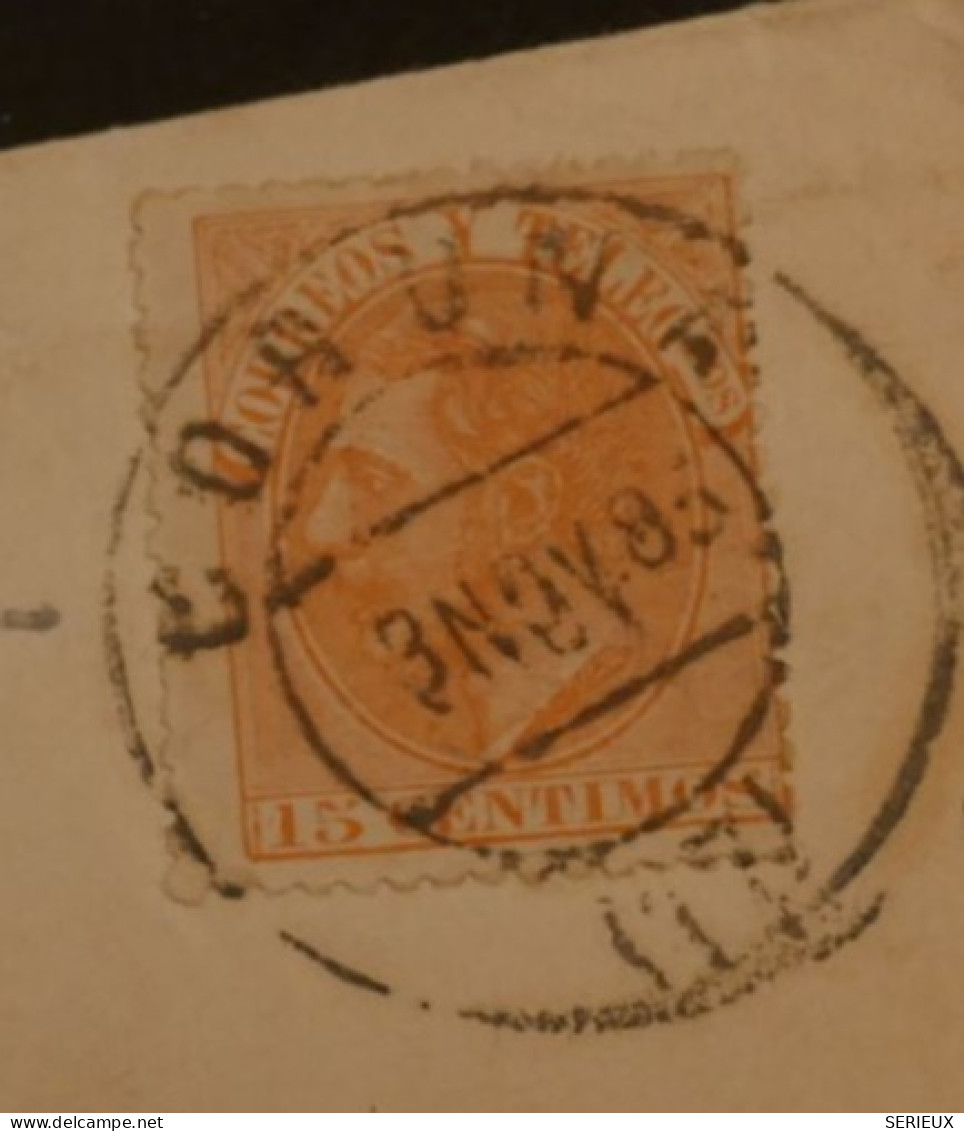 DD15  ESPAGNE   BELLE LETTRE  1884  CORUNA A RIVADO    +++ AFF.  INTERESSANT+++ - Brieven En Documenten