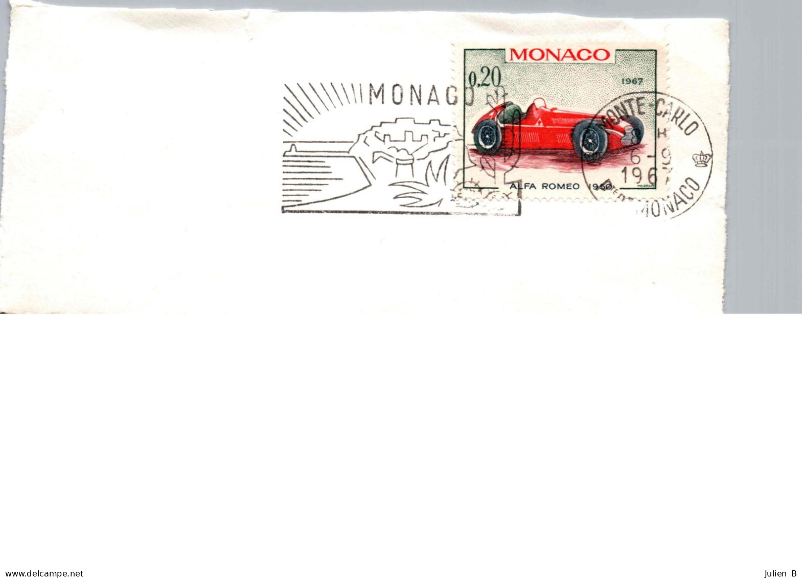 Monaco, Alfa Roméo 1967 + Flamme - Gebraucht