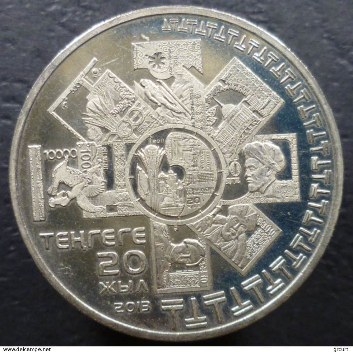Kazakistan - 50 Tenge 2013 - 20° Valuta Nazionale - UC# 108 - Kazakhstan