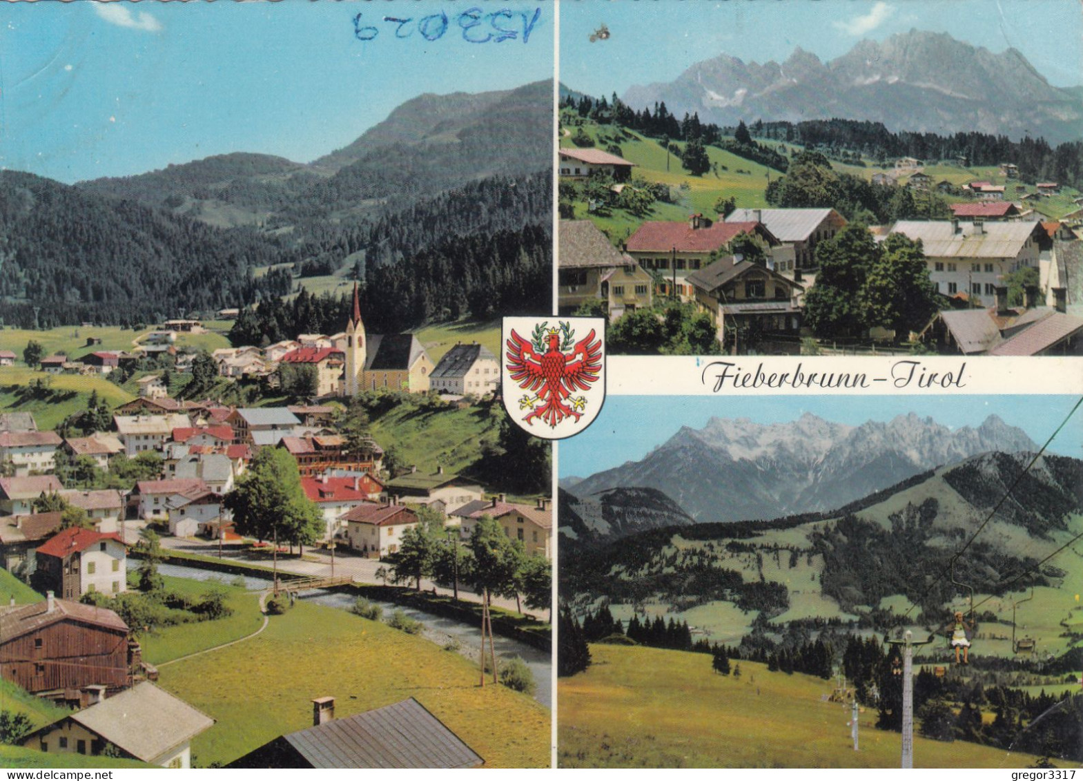 D6661) FIEBERBRUNN - Tirol - Dreibild AK - Fieberbrunn