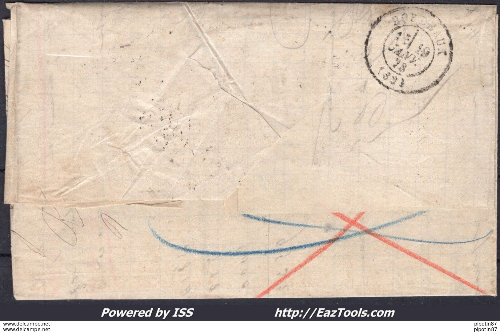 FRANCE N° 60A SUR LETTRE PC DES GC + CONVOYEUR STATION SOUBIE DU 10/01/1878 + BM - 1871-1875 Ceres