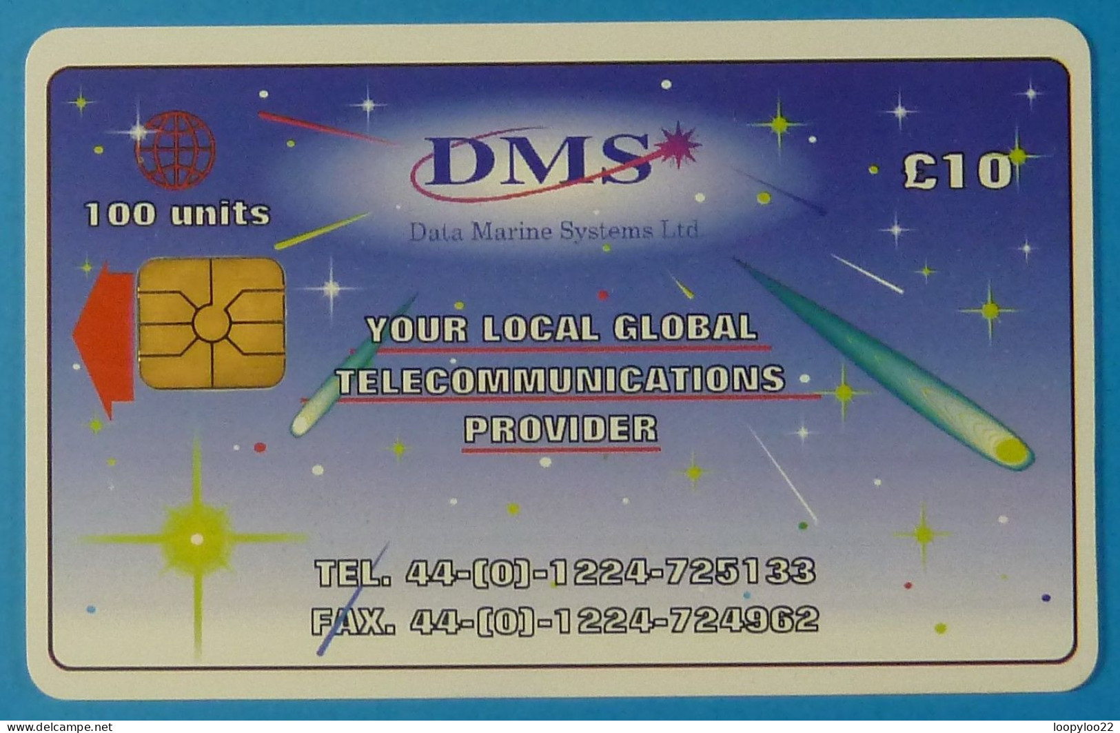 UK - Great Britain - Chip - Satellite - DMS - £10 - Your Local Global Telecommunications Provider - Used - Otros & Sin Clasificación