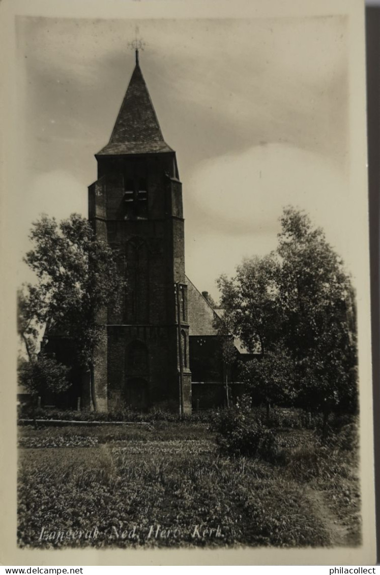 Langerak (ZH) Fotokaart? Saturnus Baarn // Ned. Herv. Kerk 19?? - Autres & Non Classés