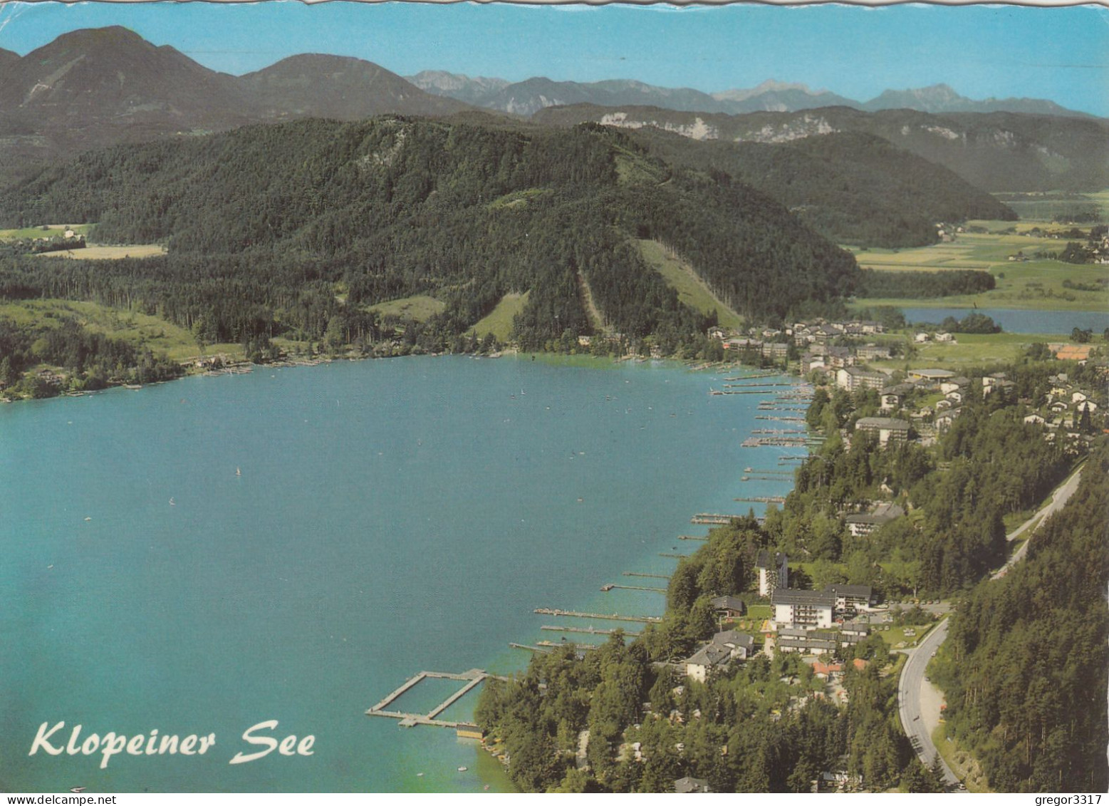 D6673) KLOPEINERSEE - Kärnten - LUFTBILD AK 1984 - Klopeinersee-Orte