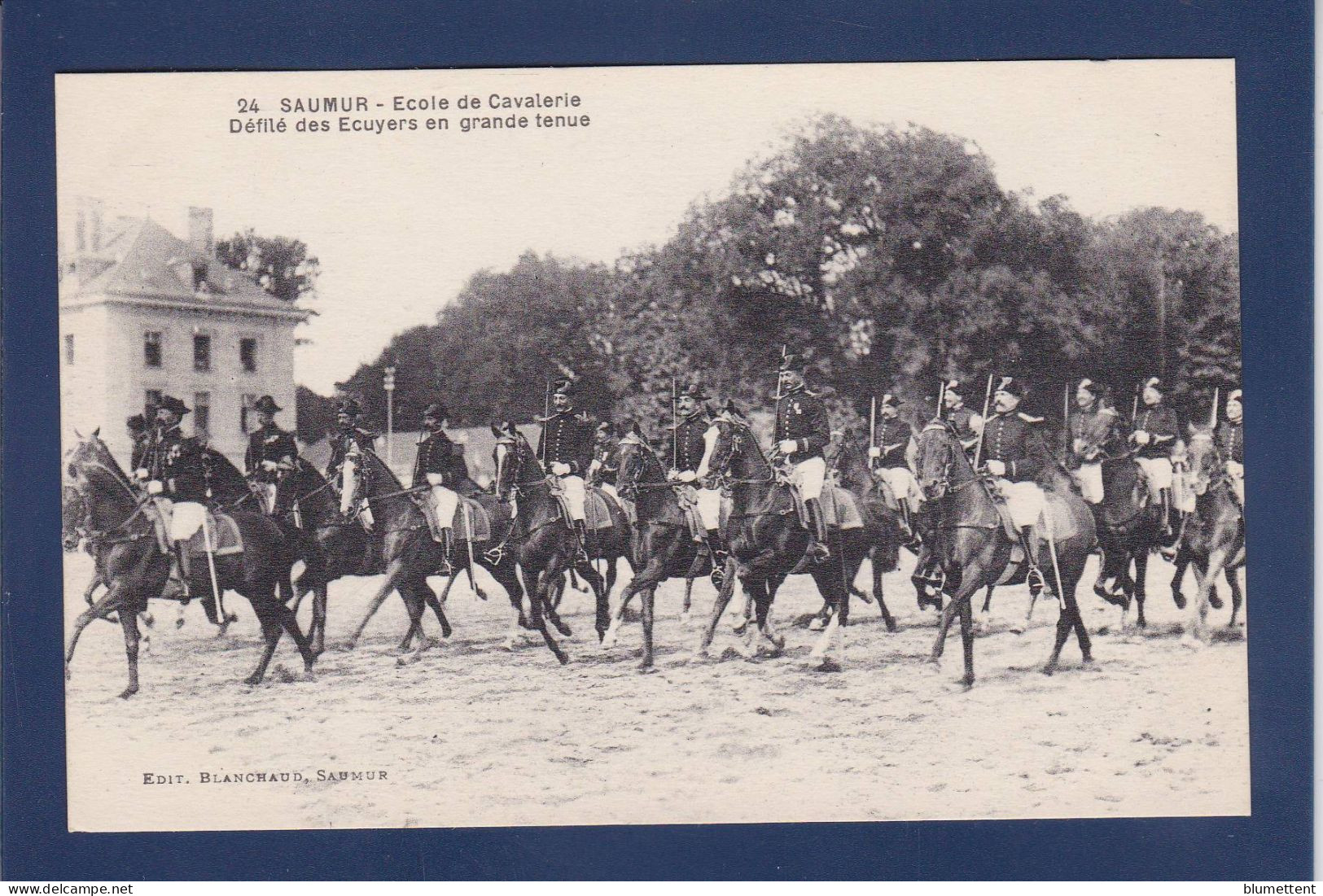 CPA 1 Euro Animaux Cheval Chevaux Horse Militaria Non Circulé Saumur - Paarden