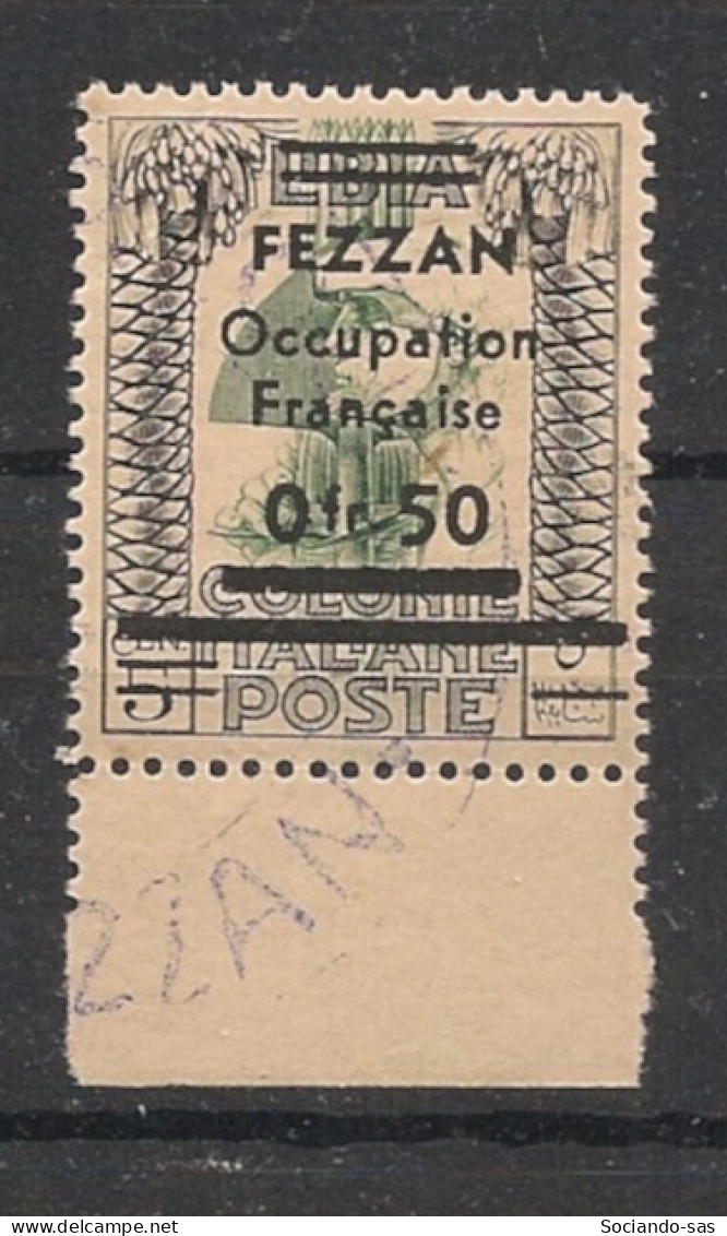 FEZZAN - 1943 - N°YT. 2 - 0,50 Sur 5c Noir - Neuf Luxe ** / MNH / Postfrisch - Ungebraucht