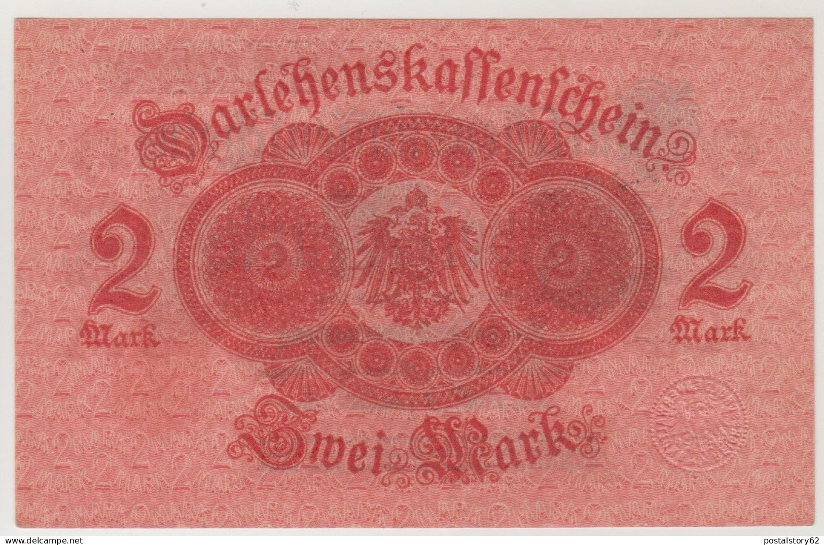 Germany, Banconota 2 Mark 12/08/1914 Red Serial / And Seals Pick 54 FDS - Autres & Non Classés