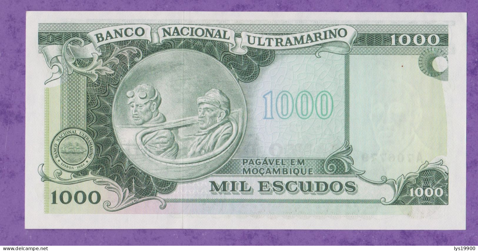 1000 Escudos 1972 Mozambique Neuf, Unc - Mozambico