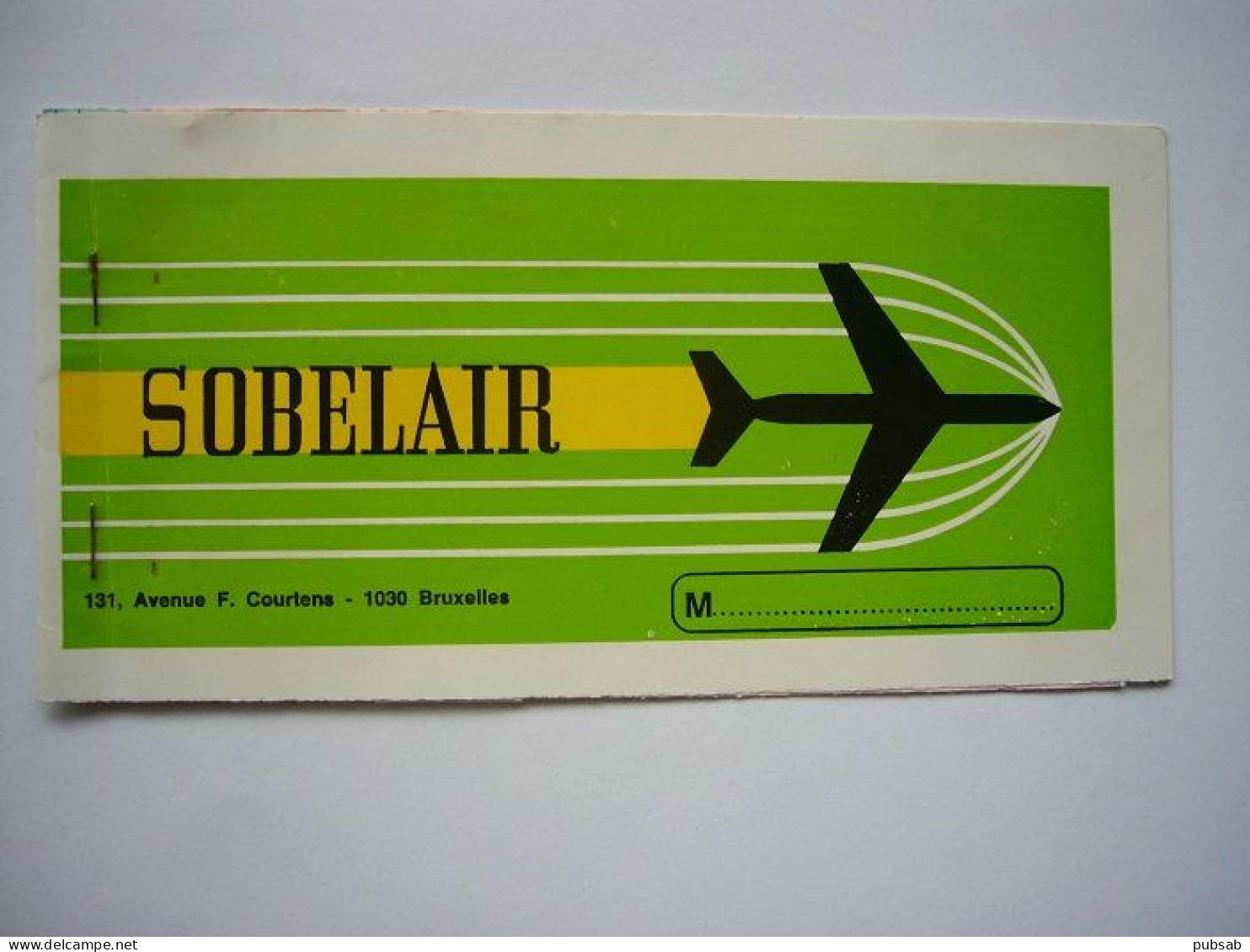 Avion / Airplane / SOBELAIR / Airline Ticket / Madeira To Brussels / 05.08.74. - Billetes