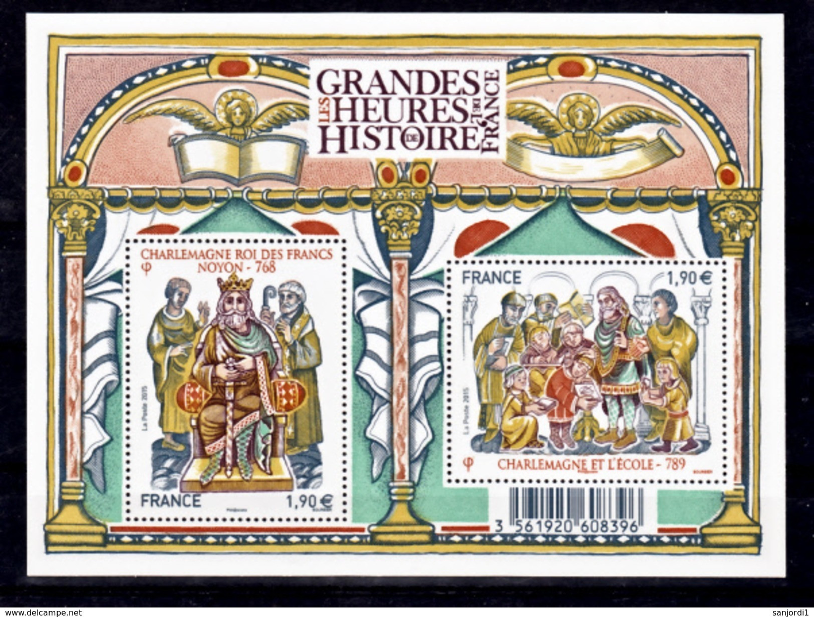 France 4943 4944  F Charlemagne Neuf TB ** MNH Sin Charnela Prix De La Poste 3.8 - Neufs