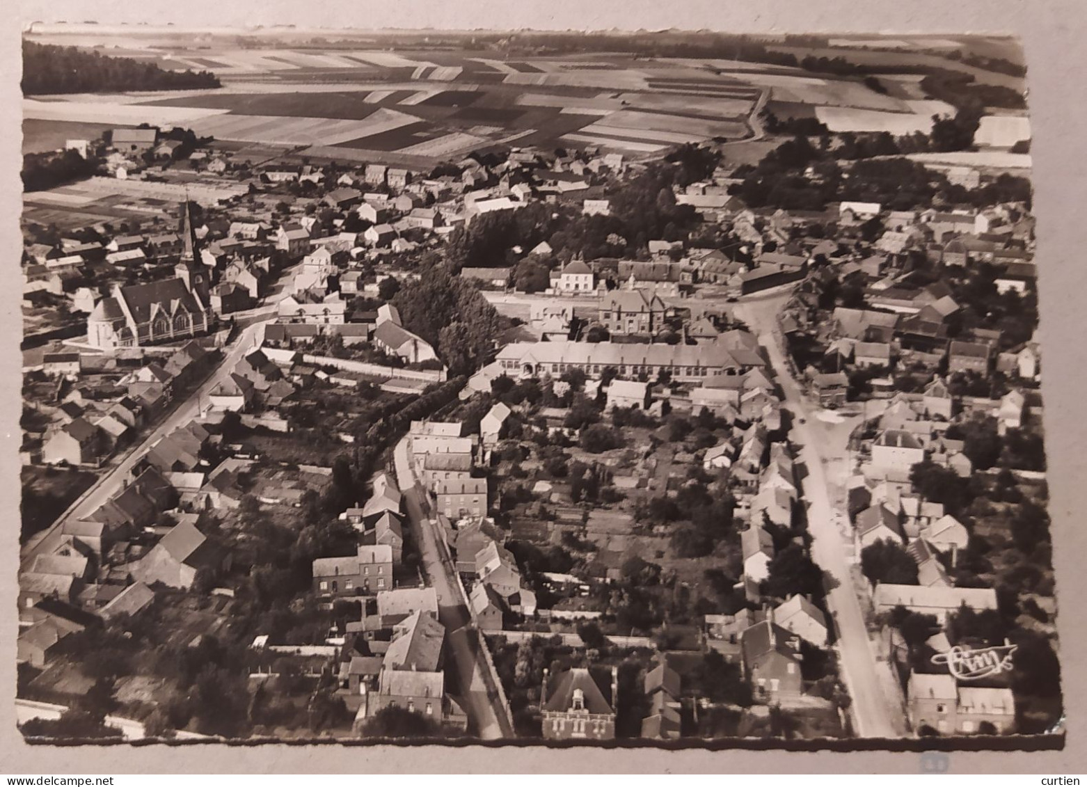 MARCOING . 59 . Vue Aérienne . 1955 . Rare - Marcoing