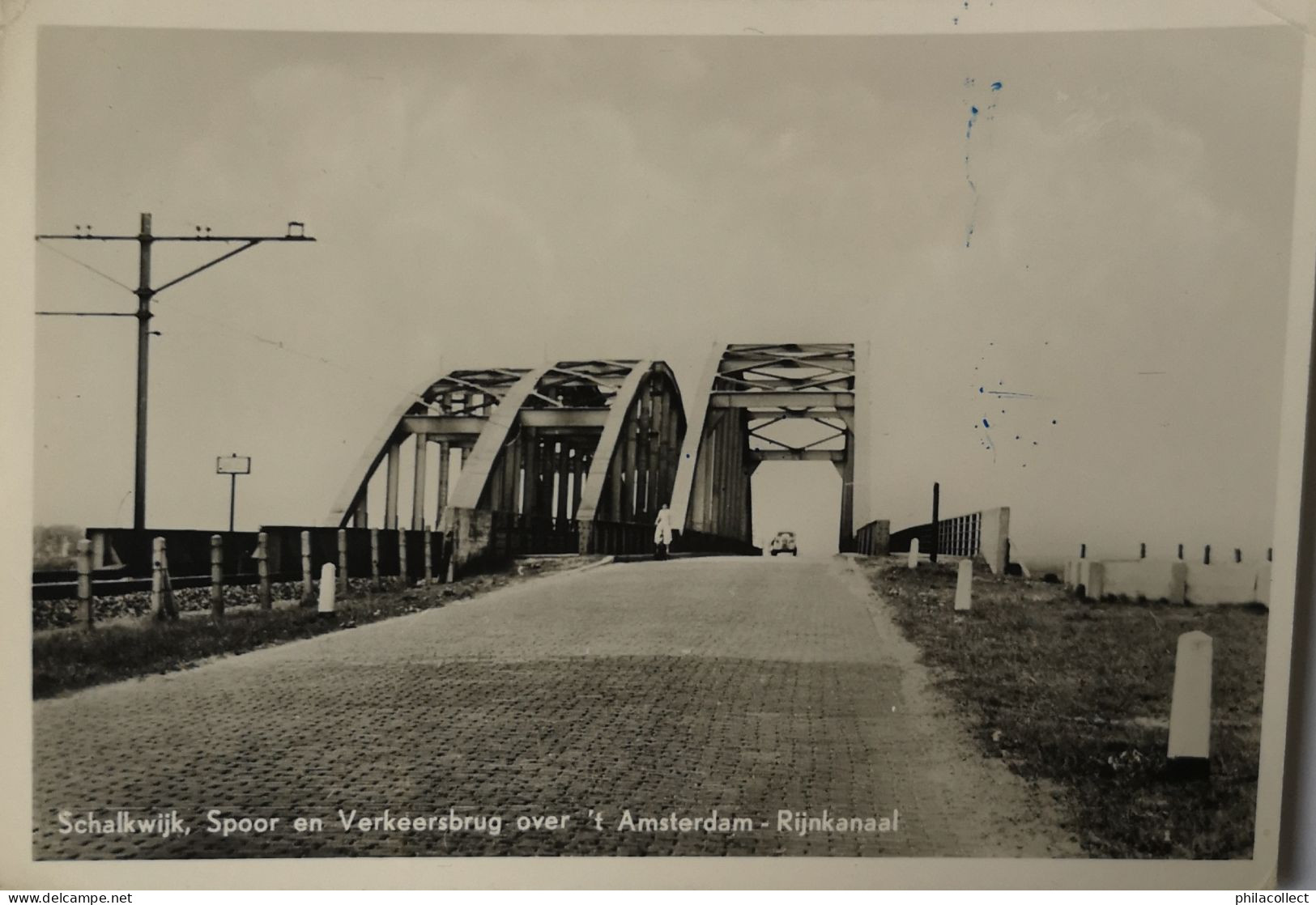 Schalkwijk ((Houten) (Utr.) Spoor En Verkeersbrug Amsterdam - Rijnkanaal 19?? Adresz. Sleets - Andere & Zonder Classificatie