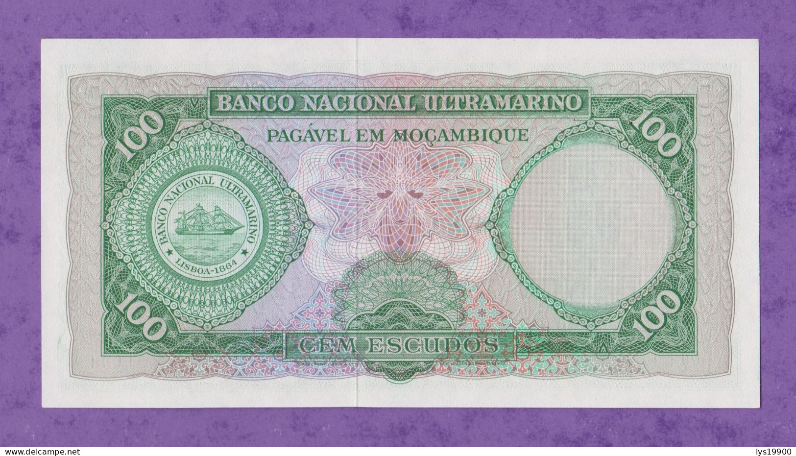 100 Escudos 1961 Mozambique Neuf, Unc - Mozambique