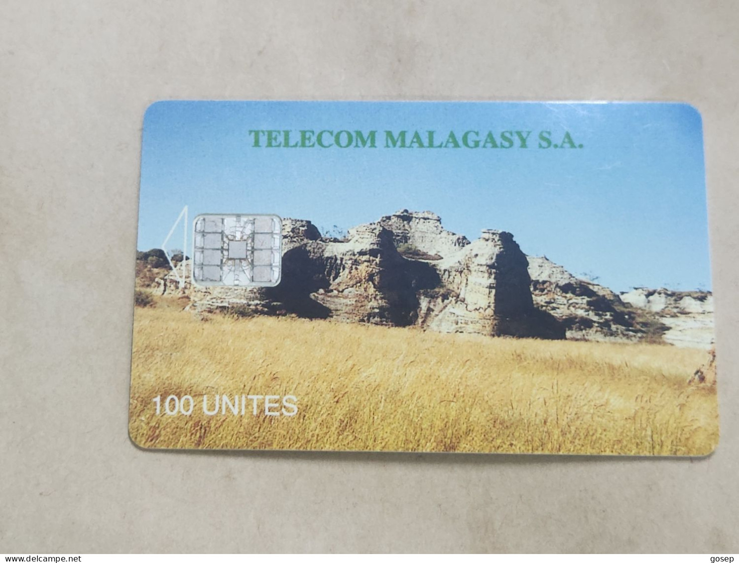 Madagascar-(MDG-09b)-Isalo (reverse B)-(22)-(100units)-(C65160672)-used Card+1card Prepiad - Madagascar