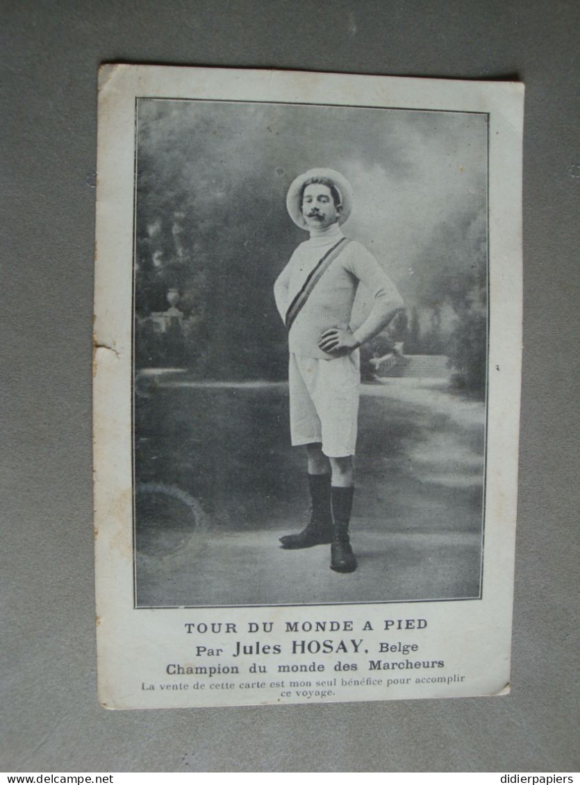 Jules Hosay,Belge Champion Du Monde Des Marcheurs Vers 1900 - Sportsmen