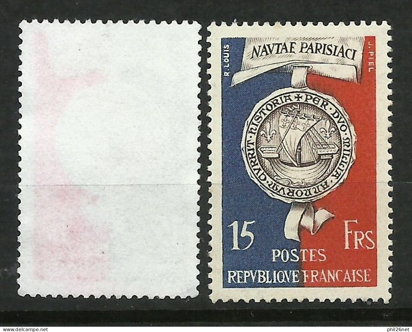 France N° 906  Paris Bleu-clair   Neuf  ( * ) B/TB  Timbre Type Sur Les Scans Pour Comparer Soldé ! ! ! - Nuovi