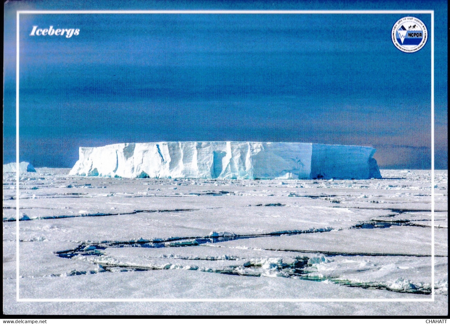 40th INDIAN SCIENTIFIC EXPEDITION TO ANTARCTICA-ICEBERGS-WORLD POST CARD DAY CACHET-2023-PC-LIMITED ISSUE-NMC-19 - Events & Commemorations