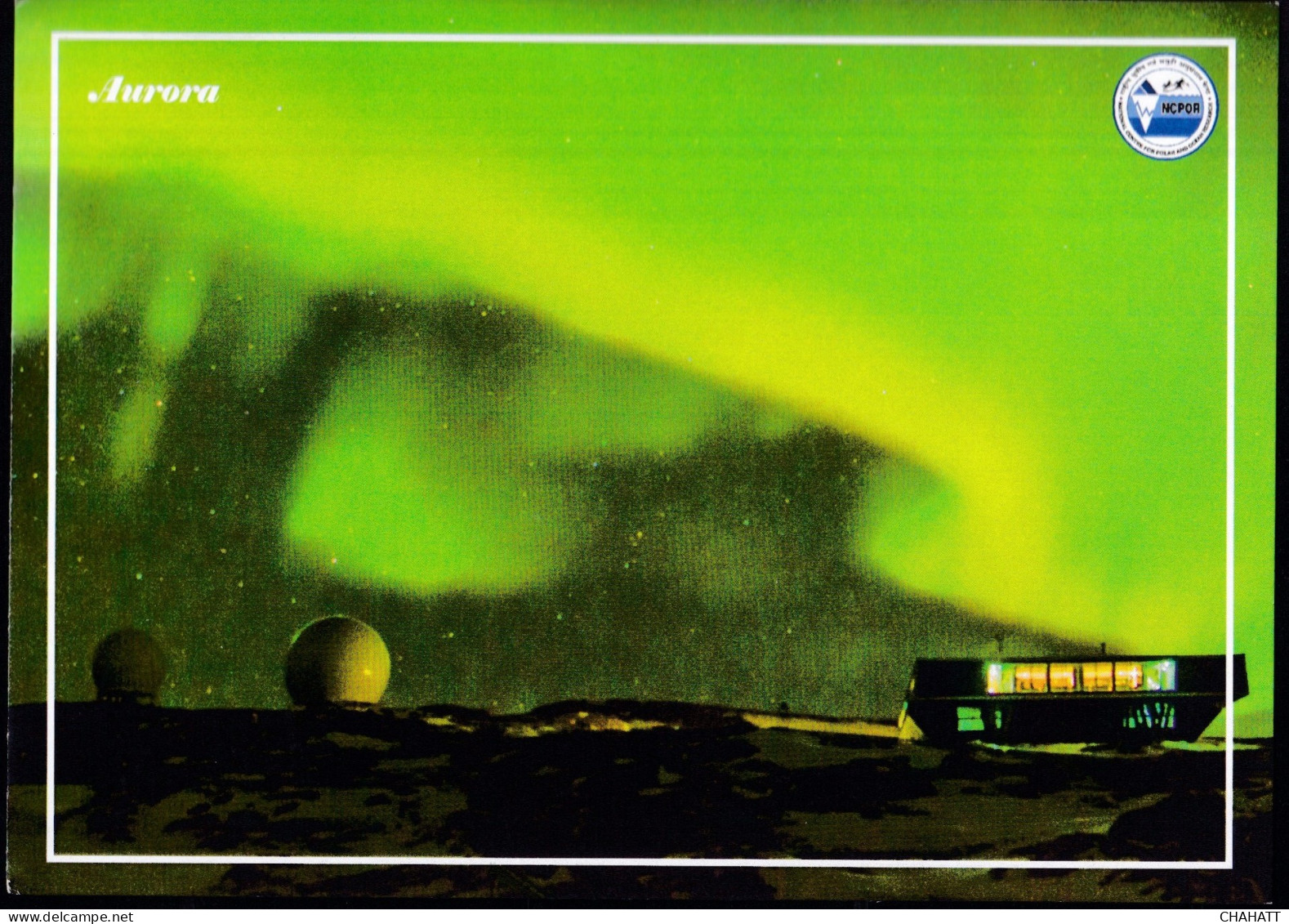 40th INDIAN SCIENTIFIC EXPEDITION TO ANTARCTICA- AURORA -WORLD POST CARD DAY CACHET-2023-PC-NMC-19 - Programmi Di Ricerca