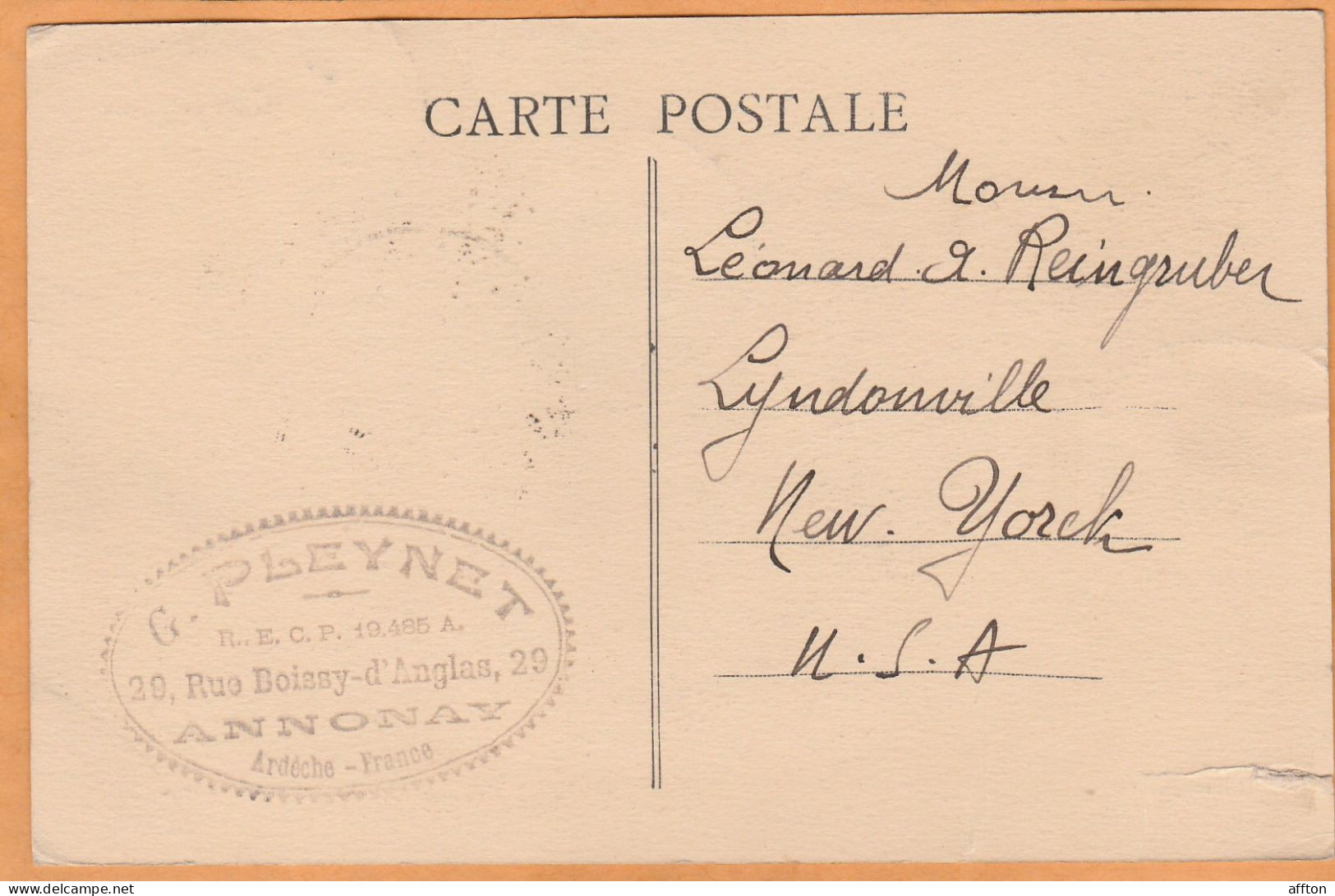 Annonay France 1933 Postcard Mailed - Annonay