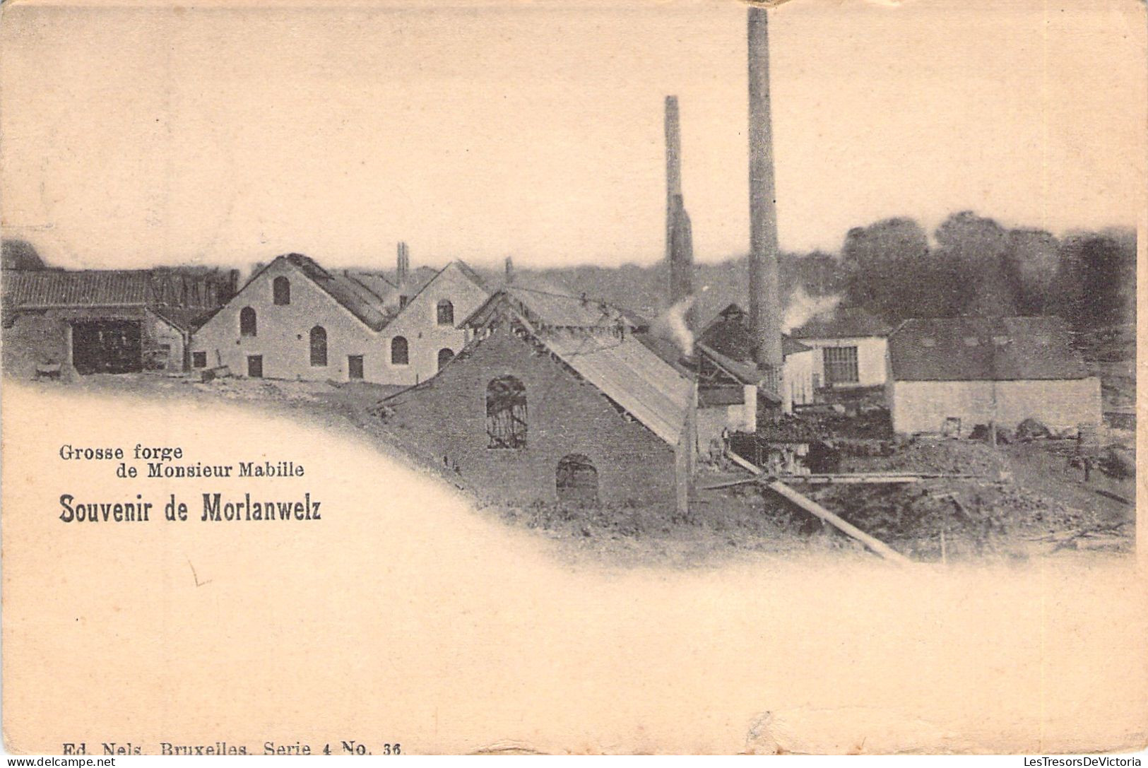 Souvenir De Morlanwelz - Grosse Forge De Monsieur Mabille - Nels - Carte Postale Ancienne - Morlanwelz