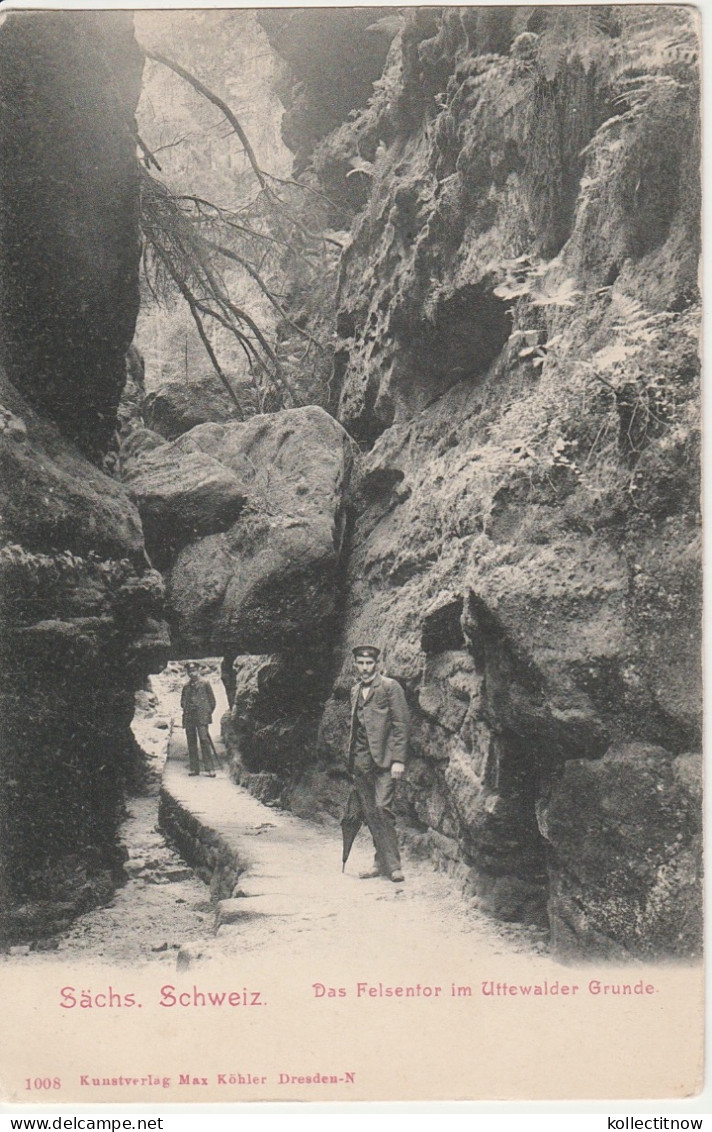 SACHS SCHWEIZ - DAS FEISENTOR IM UTTEWALDER GRUNDE - Bastei (sächs. Schweiz)