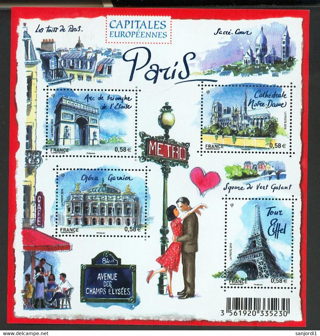 France 4514 4517 F Paris Neuf TB ** MNH Sin Charnela Prix De La Poste  2.3 - Neufs