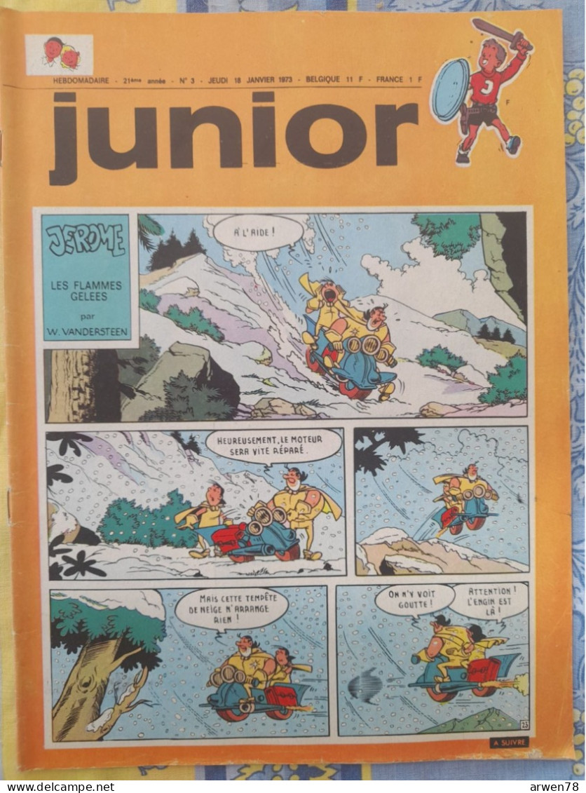 Chez Nous Junior Janvier 1973 Tintin Le Lac Aux Requins Chick Bill Ric Hochet Etc. ... - CANAL BD Magazine