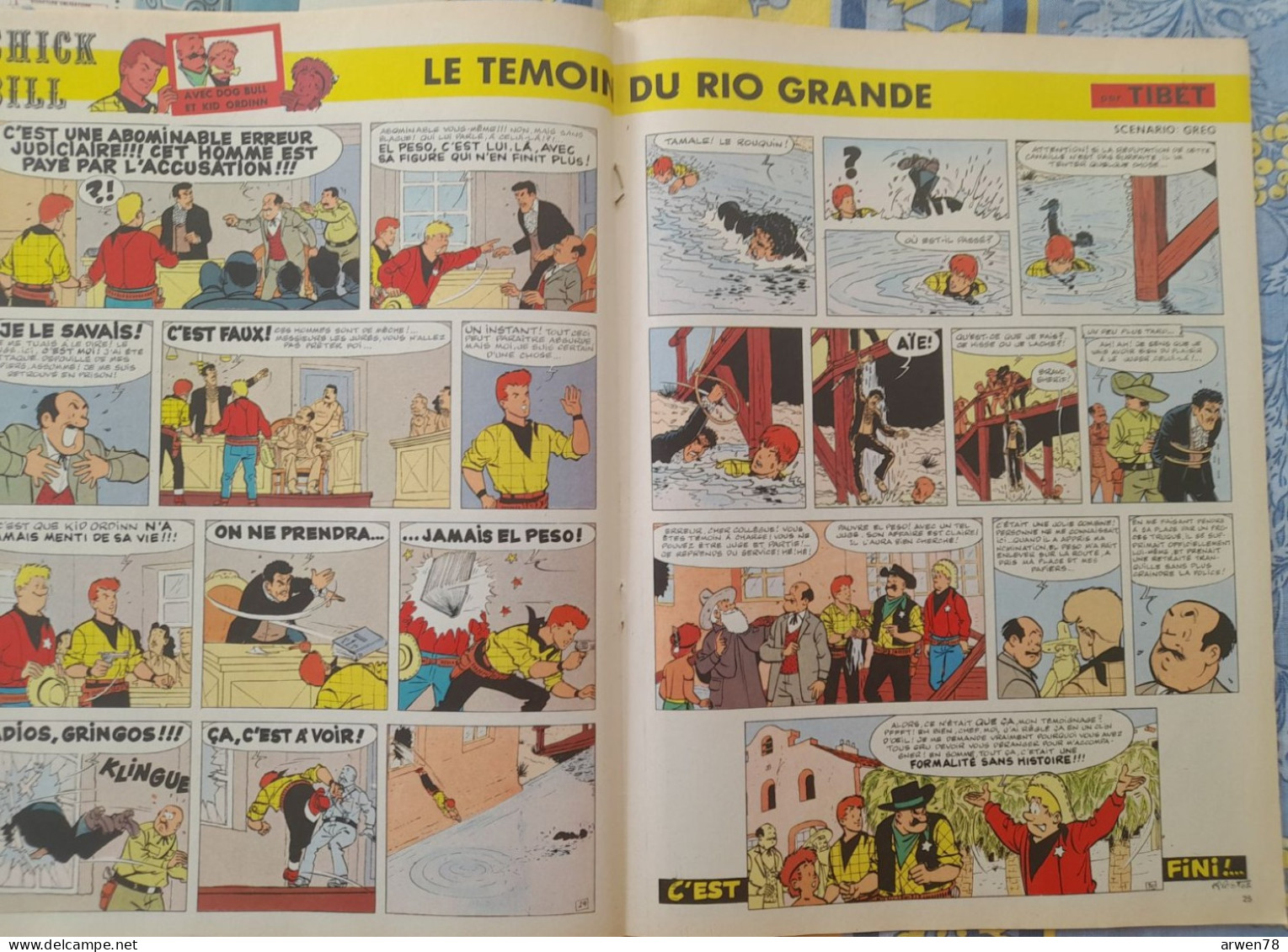 Chez Nous Junior Janvier 1973 Tintin Le Lac Aux Requins Chick Bill Ric Hochet Etc. ... - CANAL BD Magazine