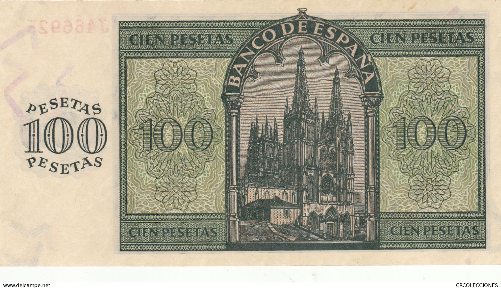 CRBS0866 BILLETE ESPAÑA 100 PESETAS 1936 SERIE J SIN CIRCULAR - 100 Pesetas