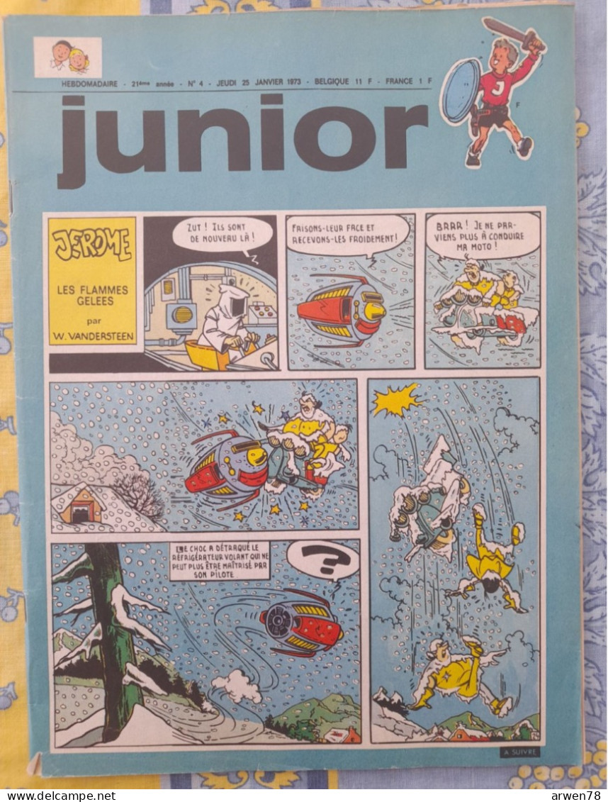 Chez Nous Junior Janvier 1973 Tintin Le Lac Aux Requins B M WW R 75  Ric Hochet Cubitus Modeste Et Pompon  Etc. ... - CANAL BD Magazine