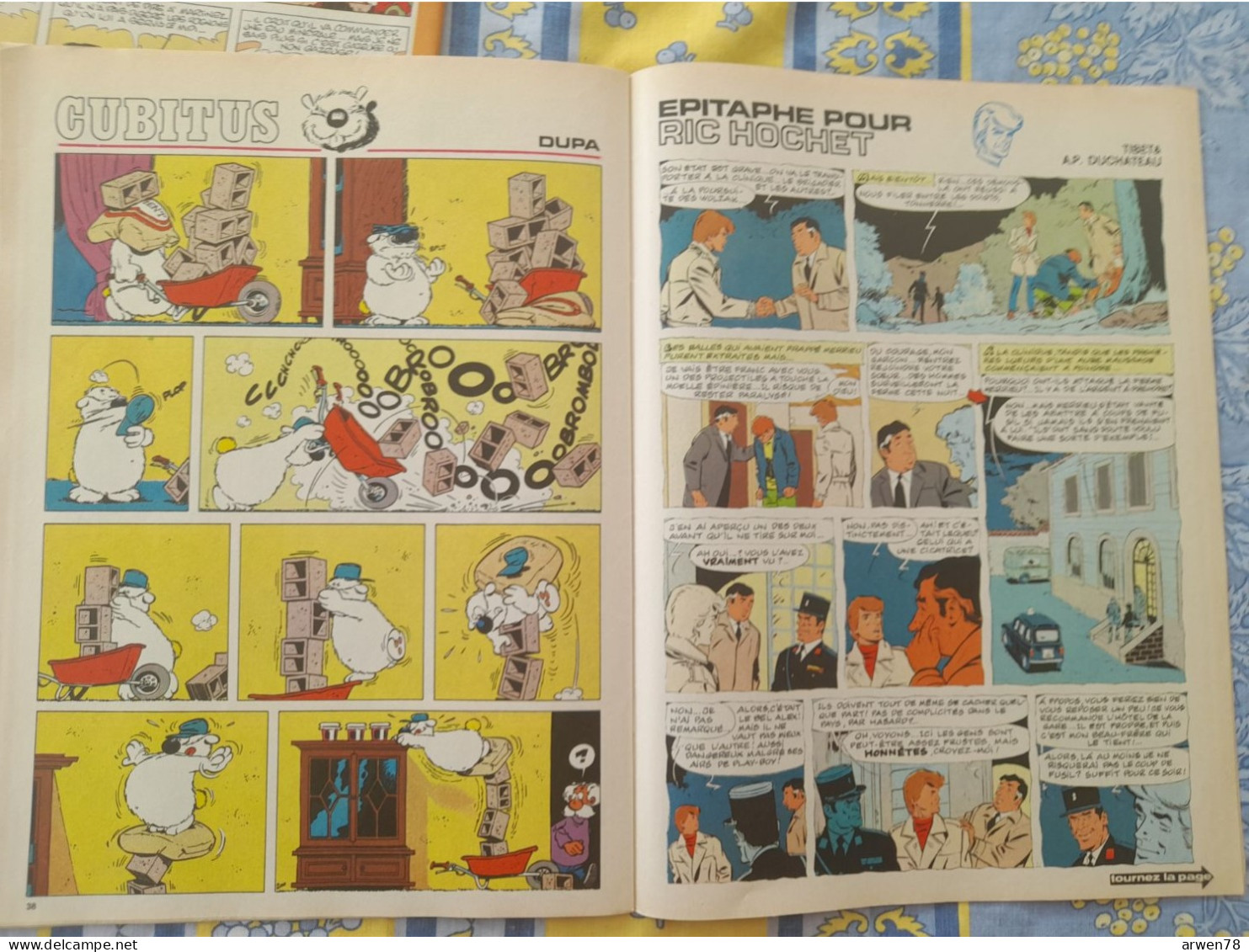 Chez Nous Junior Janvier 1973 Tintin Le Lac Aux Requins B M WW R 75  Ric Hochet Cubitus Modeste Et Pompon  Etc. ... - CANAL BD Magazine