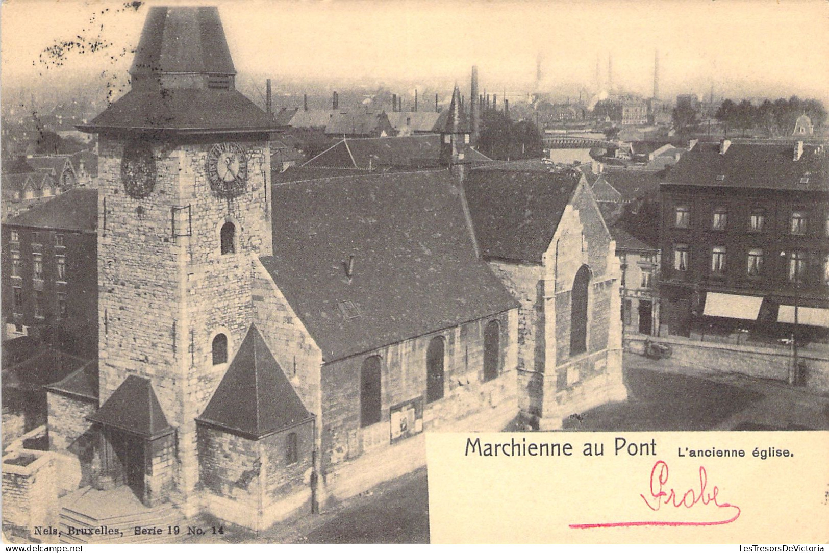 BELGIQUE - Marchienne Au Pont - L'ancienne église - Nels - Carte Postale Ancienne - Other & Unclassified