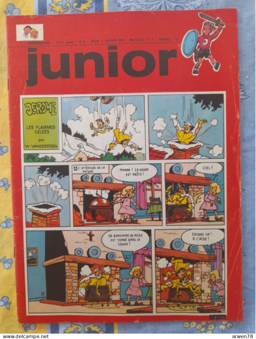 Chez Nous Junior Fevrier 1973 Tintin Le Lac Aux Requins Ric Hochet  Modeste Et Pompon  Etc. ... - CANAL BD Magazine