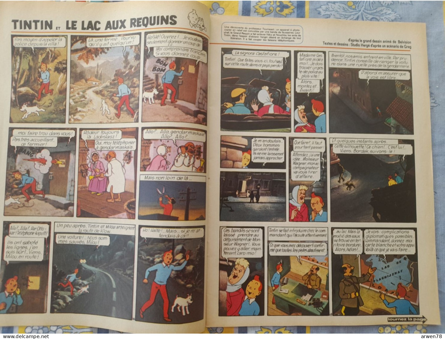 Chez Nous Junior Fevrier 1973 Tintin Le Lac Aux Requins Ric Hochet  Modeste Et Pompon  Etc. ... - CANAL BD Magazine