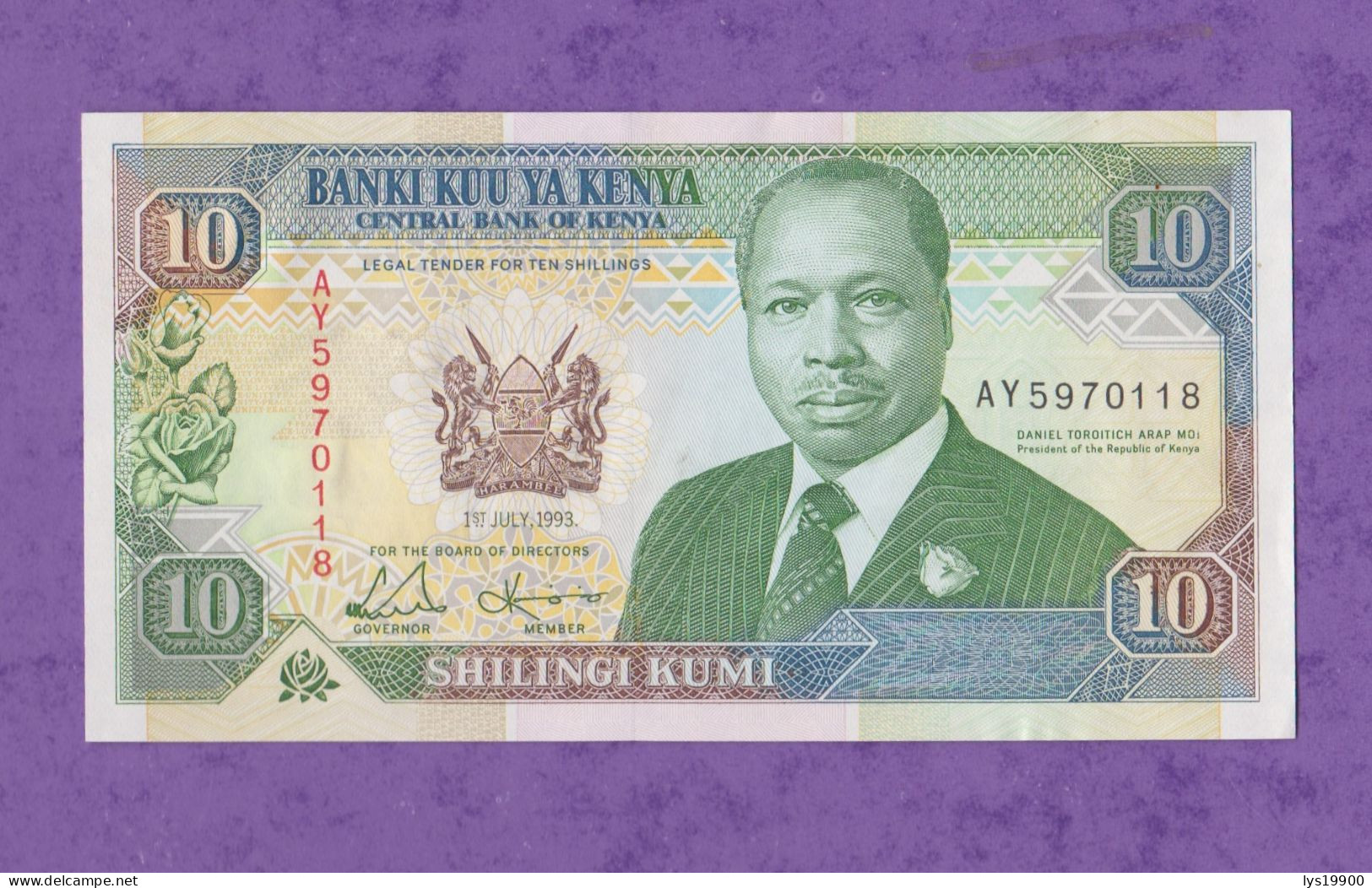 10 Shillings 1993 Kenya Neuf, Unc - Kenya