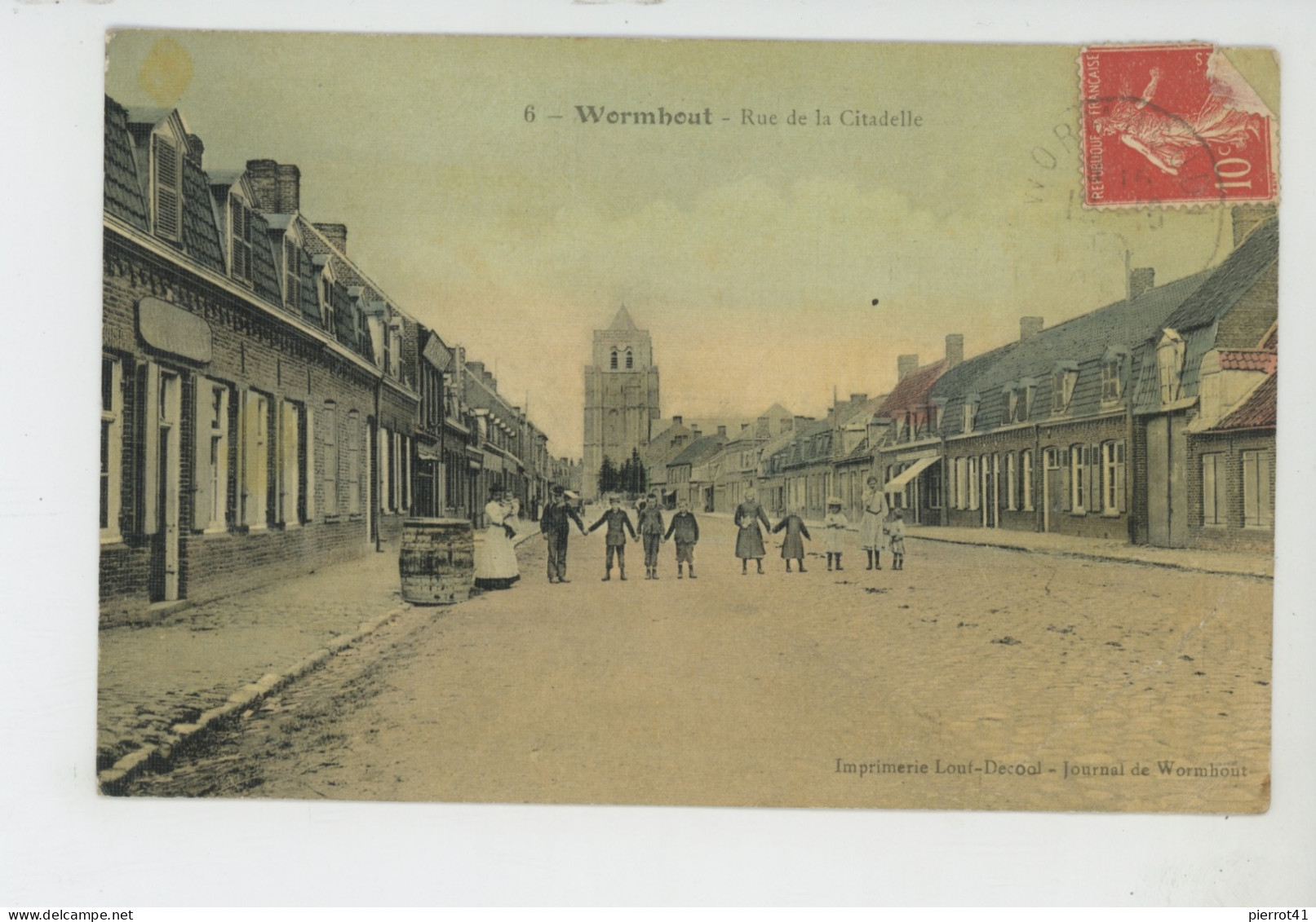 WORMHOUT - Rue De La Citadelle (belle Carte Toilée) - Wormhout