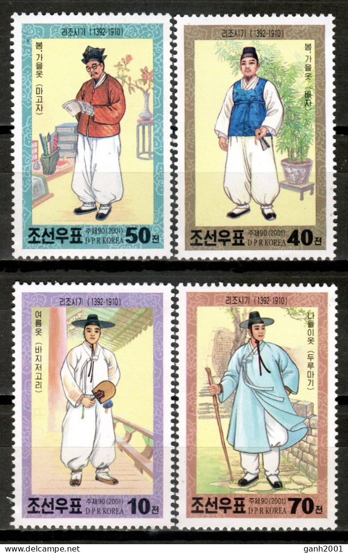 Korea North 2001 Corea / Folk Costumes MNH Trajes Típicos Folklore Kostüme / Ls22  4-11 - Autres & Non Classés