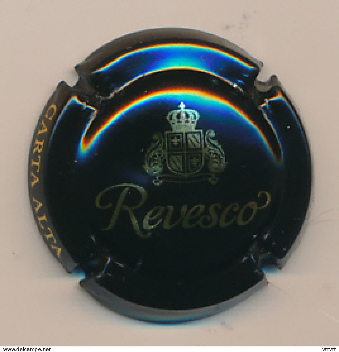 Capsule, Muselet : REVESCO, Espagne, Blanc, Carta Alta, Blason - Autres & Non Classés