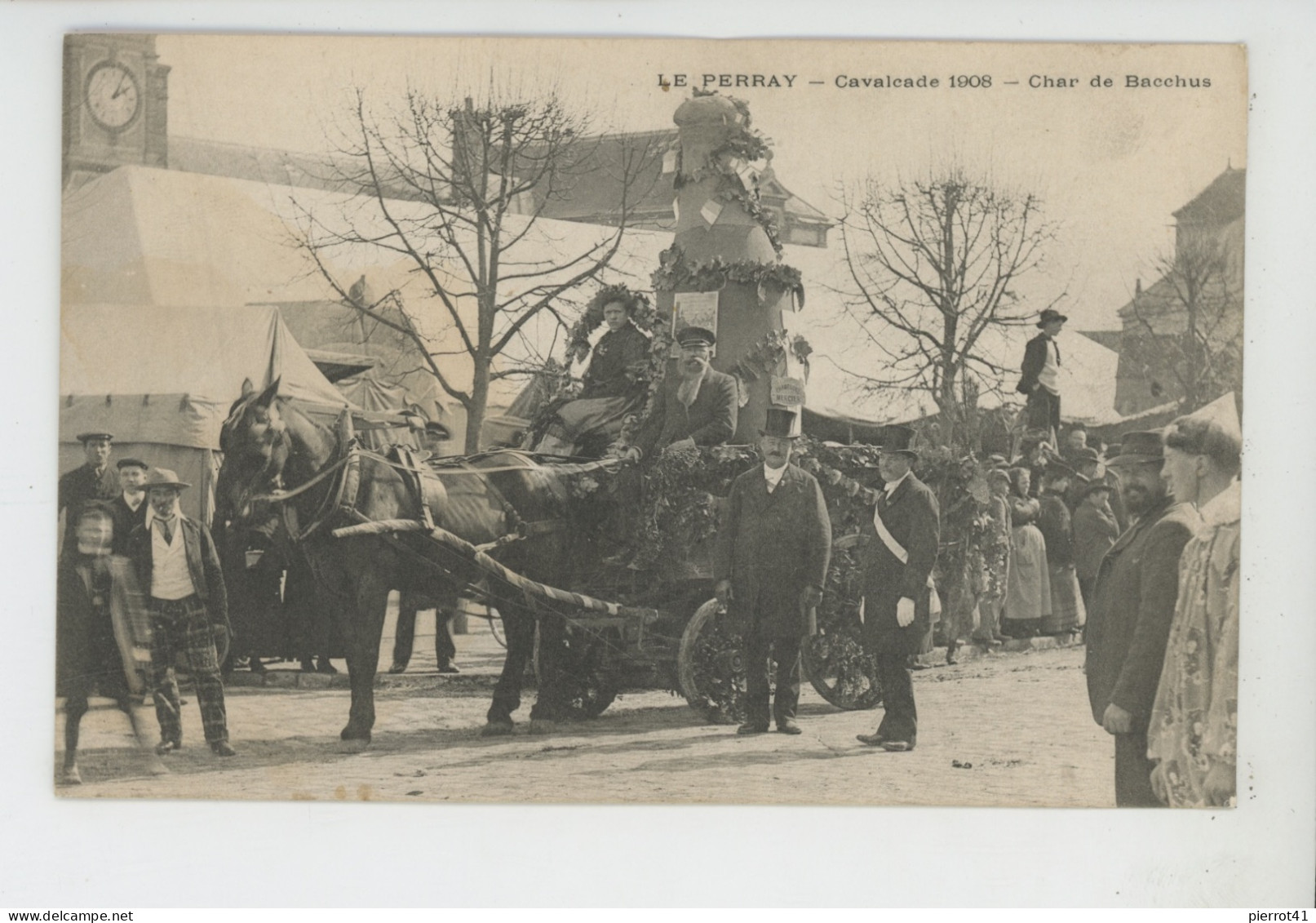 LE PERRAY EN YVELINES - Cavalcade 1908 - Char De Bacchus - Le Perray En Yvelines