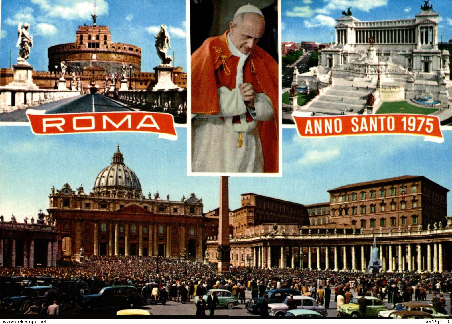 ITALIE ROMA ANNO SANTO 1975 MULTI VUES - Panoramische Zichten, Meerdere Zichten