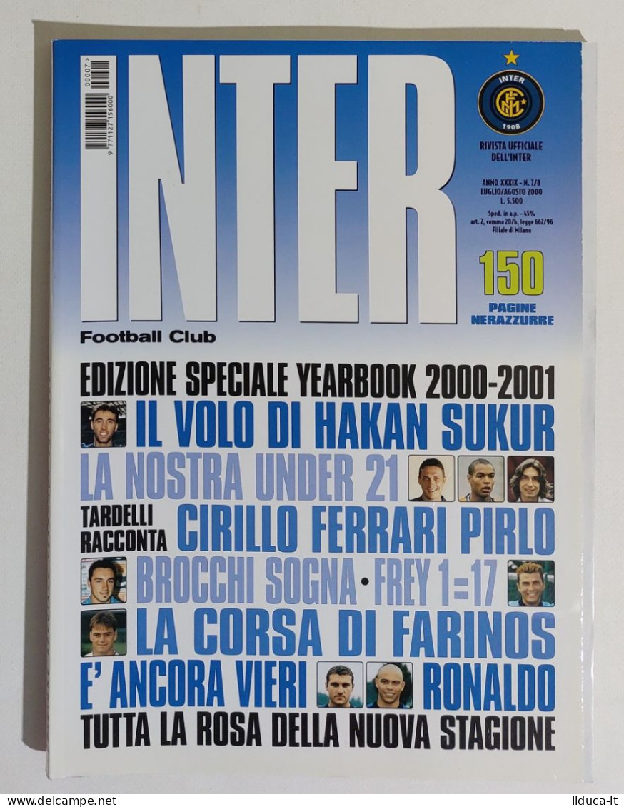 44535 Inter Football Club 2000 A. XXXIX N. 7/8 - Yearbook 2000/2001 - Sport