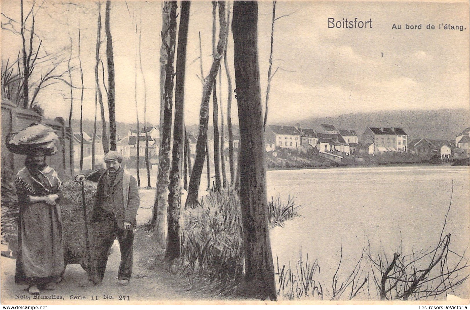 BELGIQUE - Boitsfort - Au Bord De L'etang - Carte Postale Ancienne - Watermael-Boitsfort - Watermaal-Bosvoorde