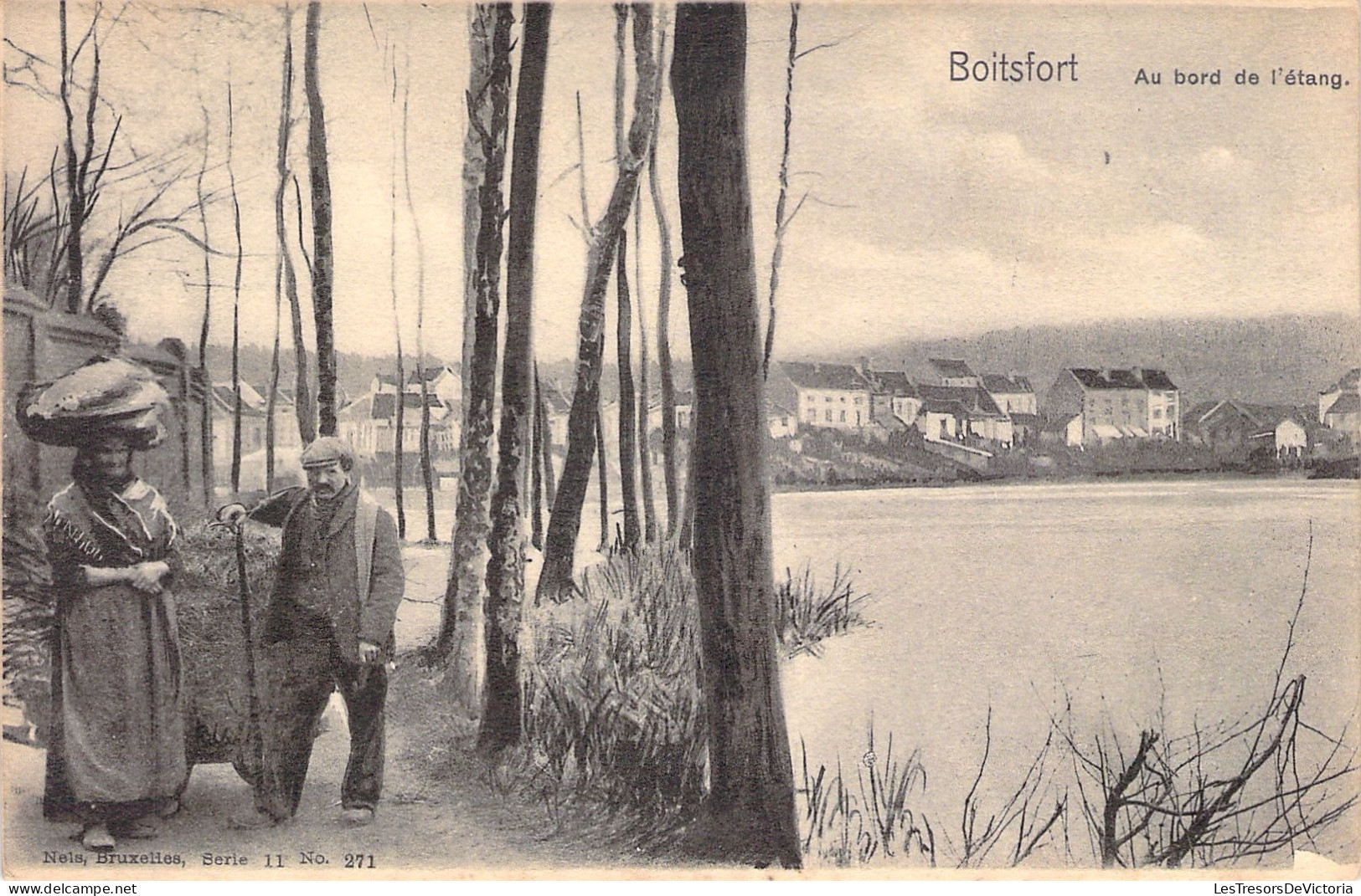 BELGIQUE - Boitsfort - Au Bord De L'etang - Carte Postale Ancienne - Watermaal-Bosvoorde - Watermael-Boitsfort