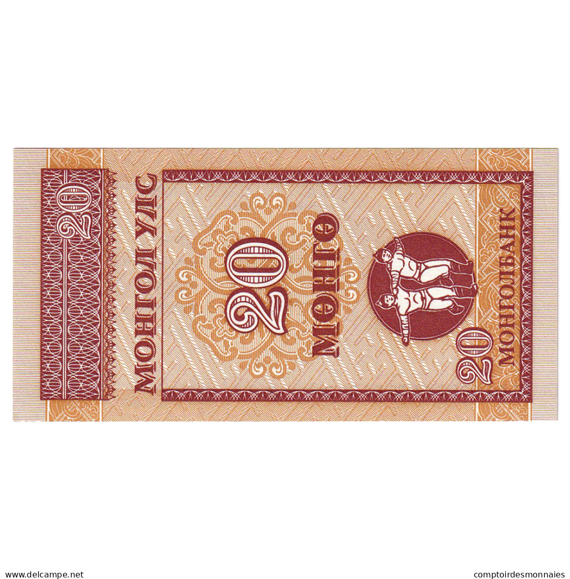 Billet, Mongolie, 20 Mongo, Undated (1993), KM:50, NEUF - Mongolie