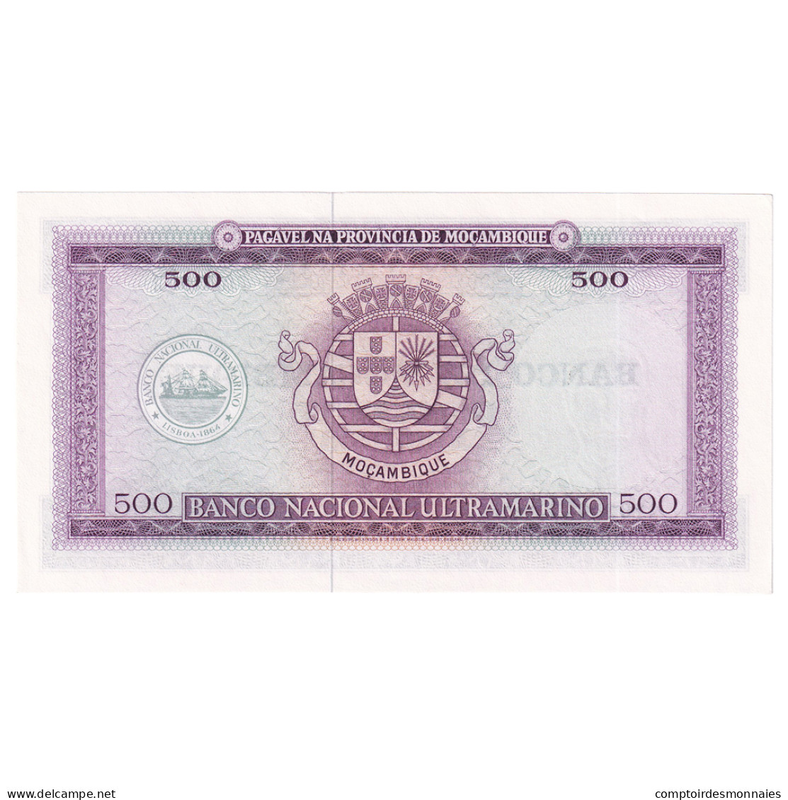 Billet, Mozambique, 500 Escudos, Undated (1976), KM:118a, NEUF - Mozambico