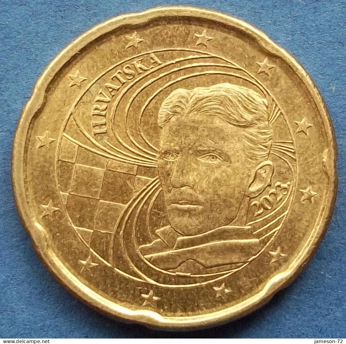 CROATIA - 20 Euro Cents 2023 "Nikola Tesla" KM# 139 Euro Coinage (2023) - Edelweiss Coins - Kroatië