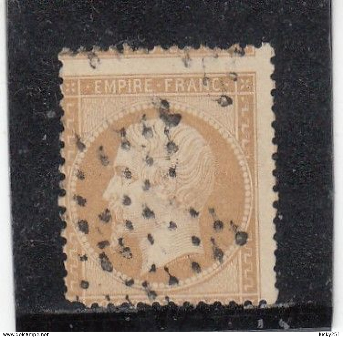 France - Année 1862 - N°YT 21 - Obligations Etoile Muette - 10c Bistre - 1862 Napoléon III